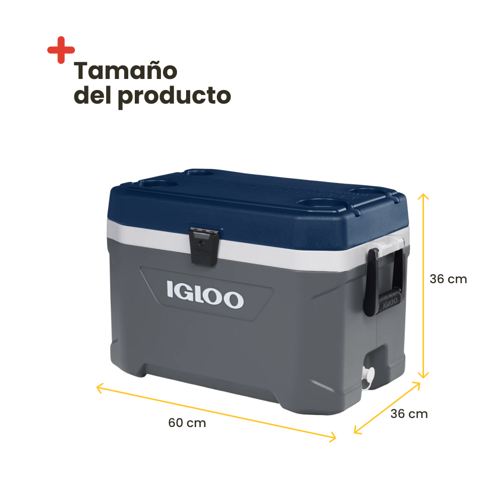Glacière rigide portable Igloo Latitude 54 Marine Ultra, 51 litres, style nautique