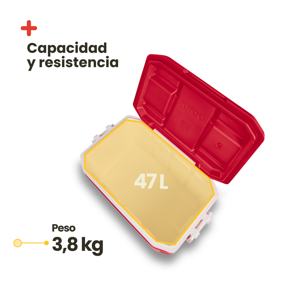 Frigorifero portatile Igloo Profile 50 rosso