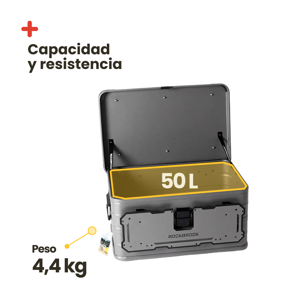Multifunction storage box. 50L Gray
