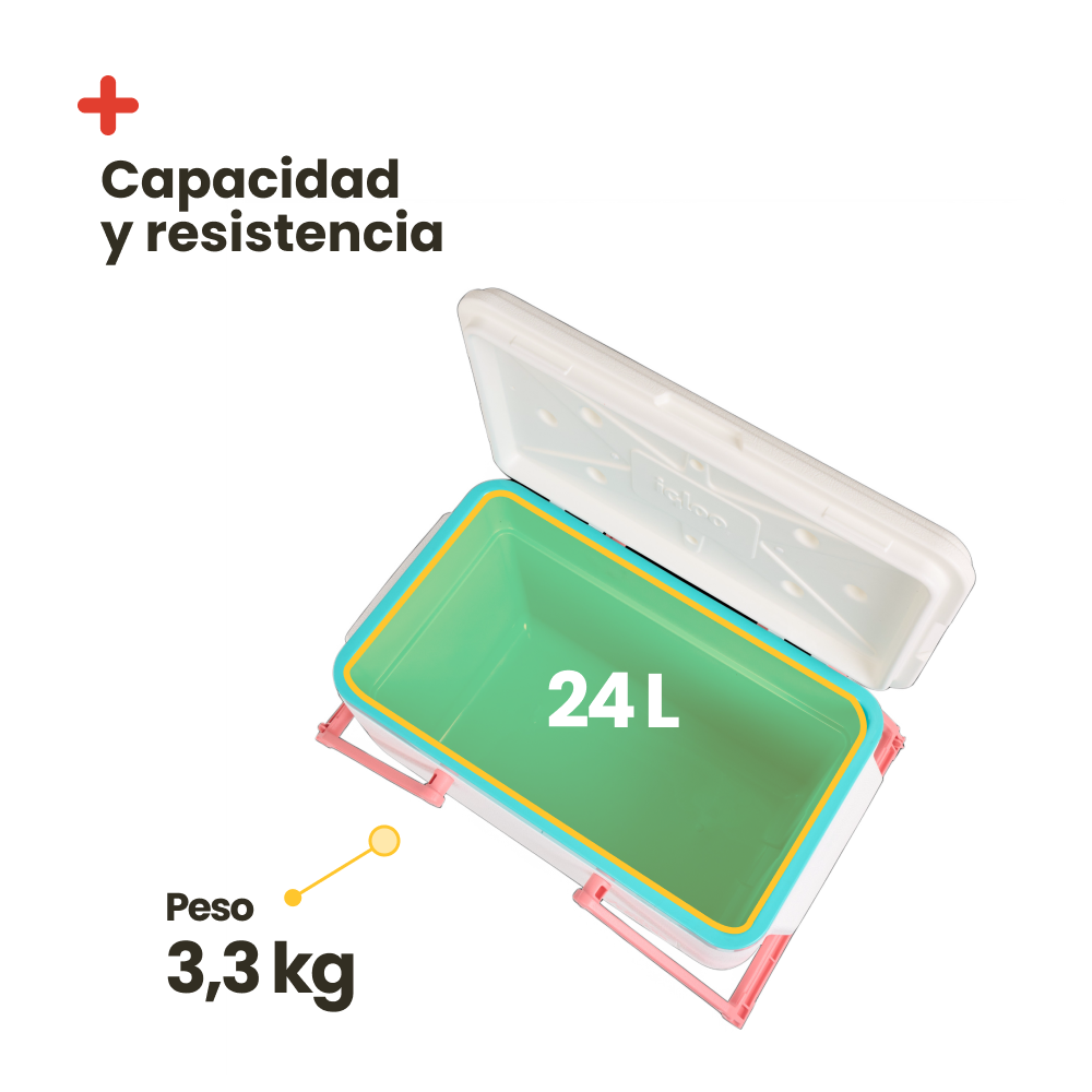Nevera Portatil Igloo Picnic Retro 24 Litros Blanca
