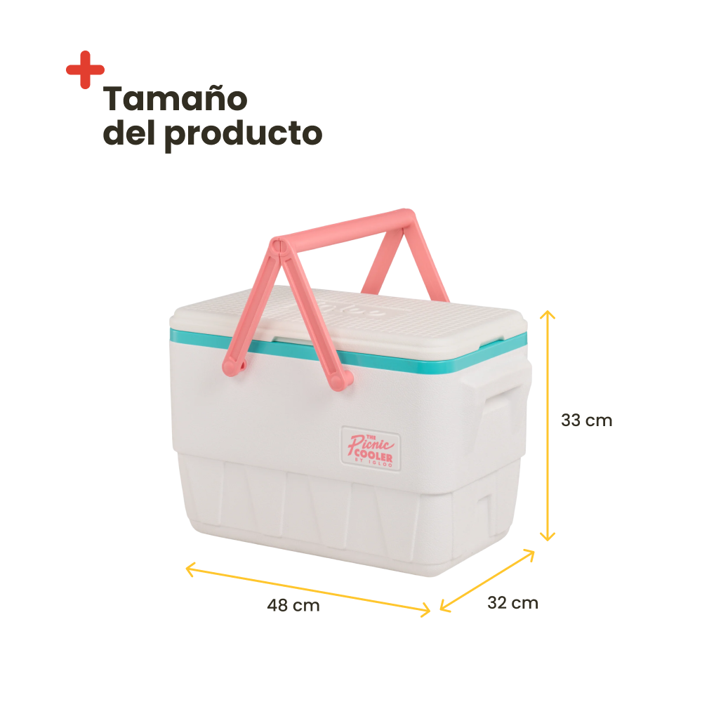 Nevera Portatil Igloo Picnic Retro 24 Litros Blanca