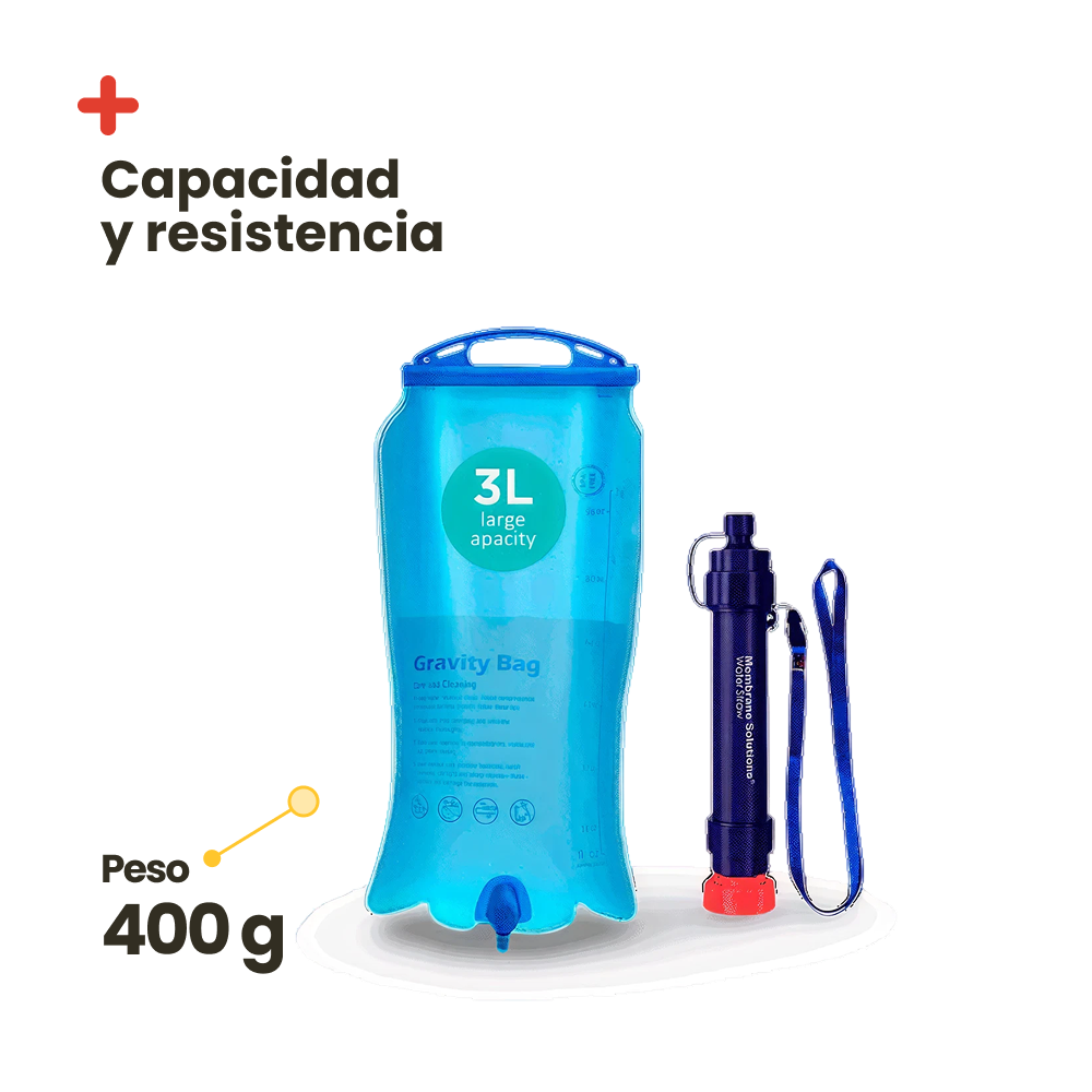 Survival Water Filter + 3L Tank