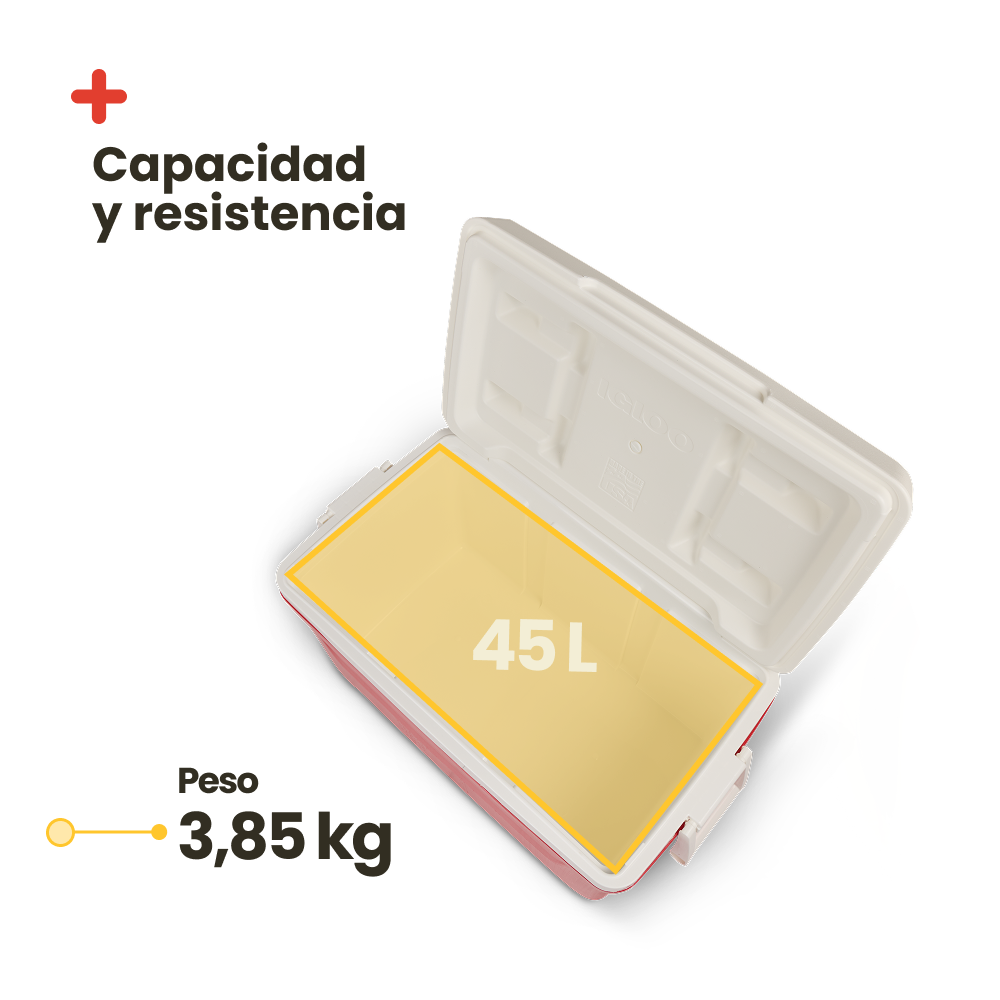 Réfrigérateur portable IGLOO LAGUNA 48, rouge