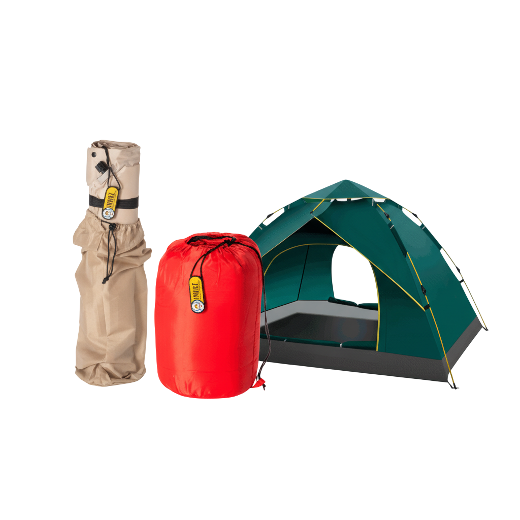 Pack Outdoor Inuitz – Tienda de Campaña + Colchoneta Autoinflable + Saco de Dormir