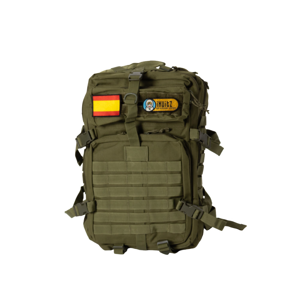 Mochila táctica estilo militar verde. 56L – Inuitz