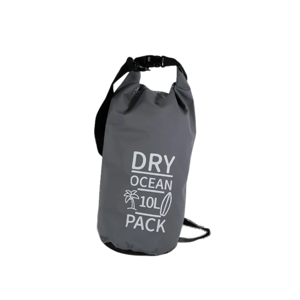 Borsa impermeabile da 10 litri. Grigio