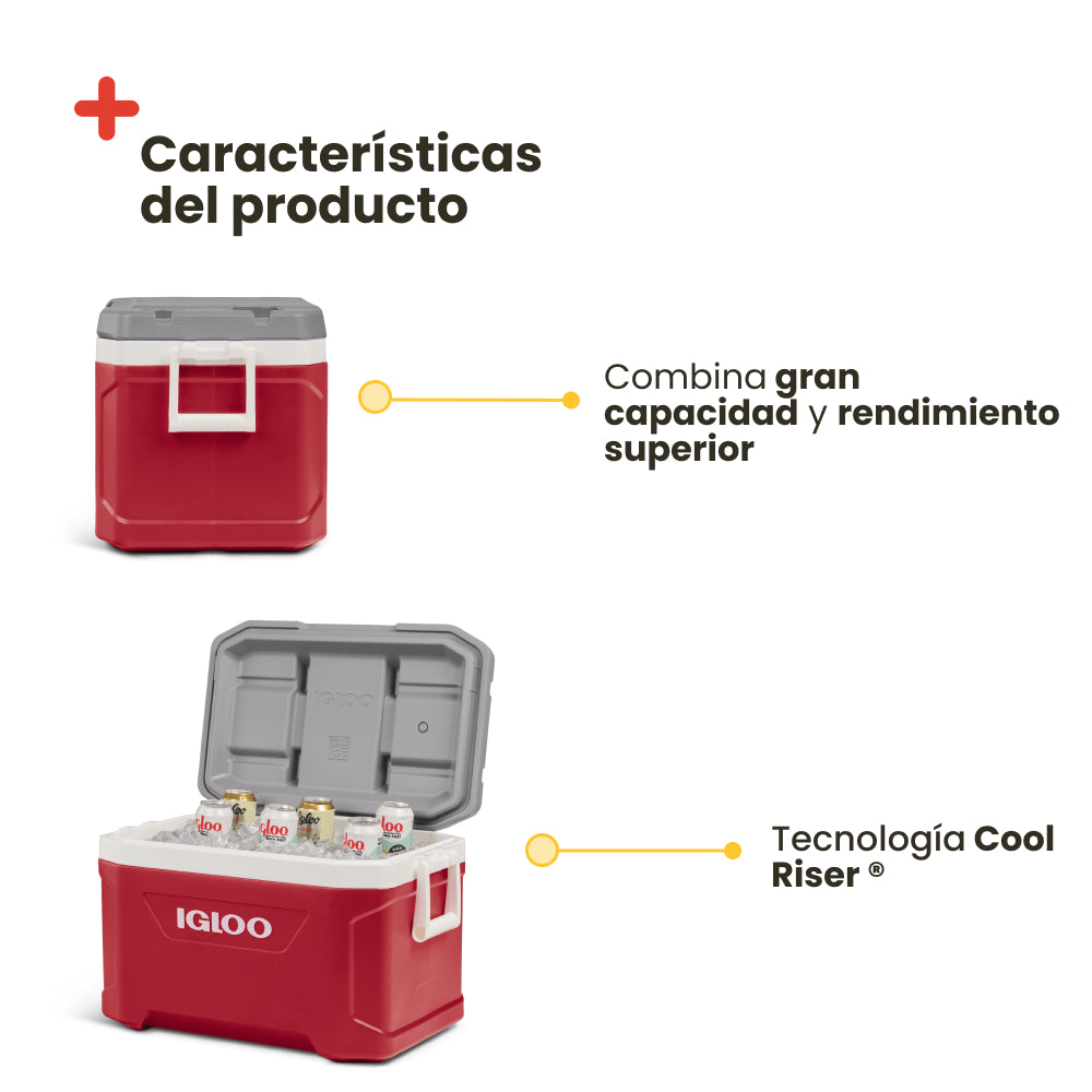 Frigorifero portatile Latitude 52. Rosso
