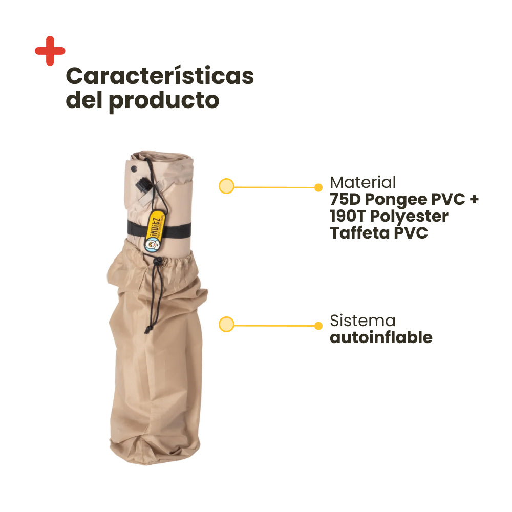 Single automatic inflating mattress