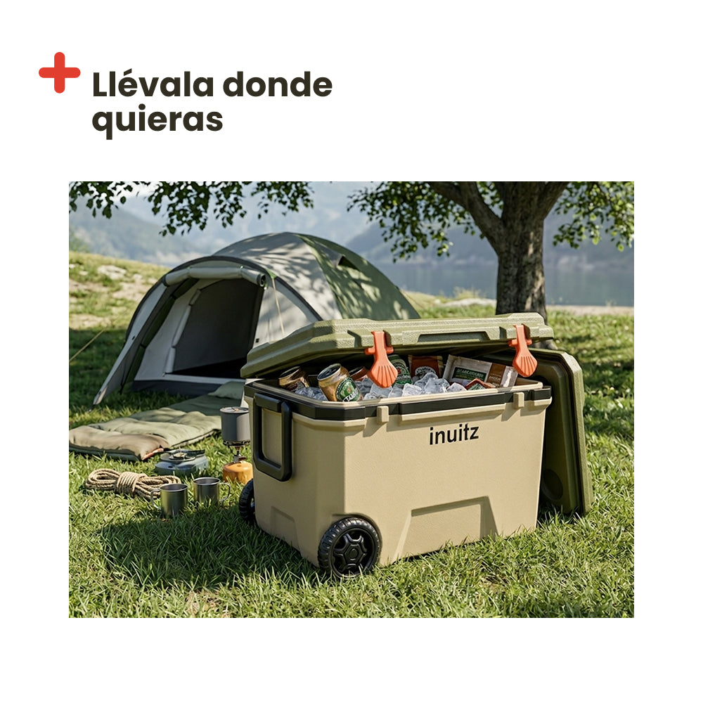 Inuitz Portable Cooler Camping Roller 68 Liters