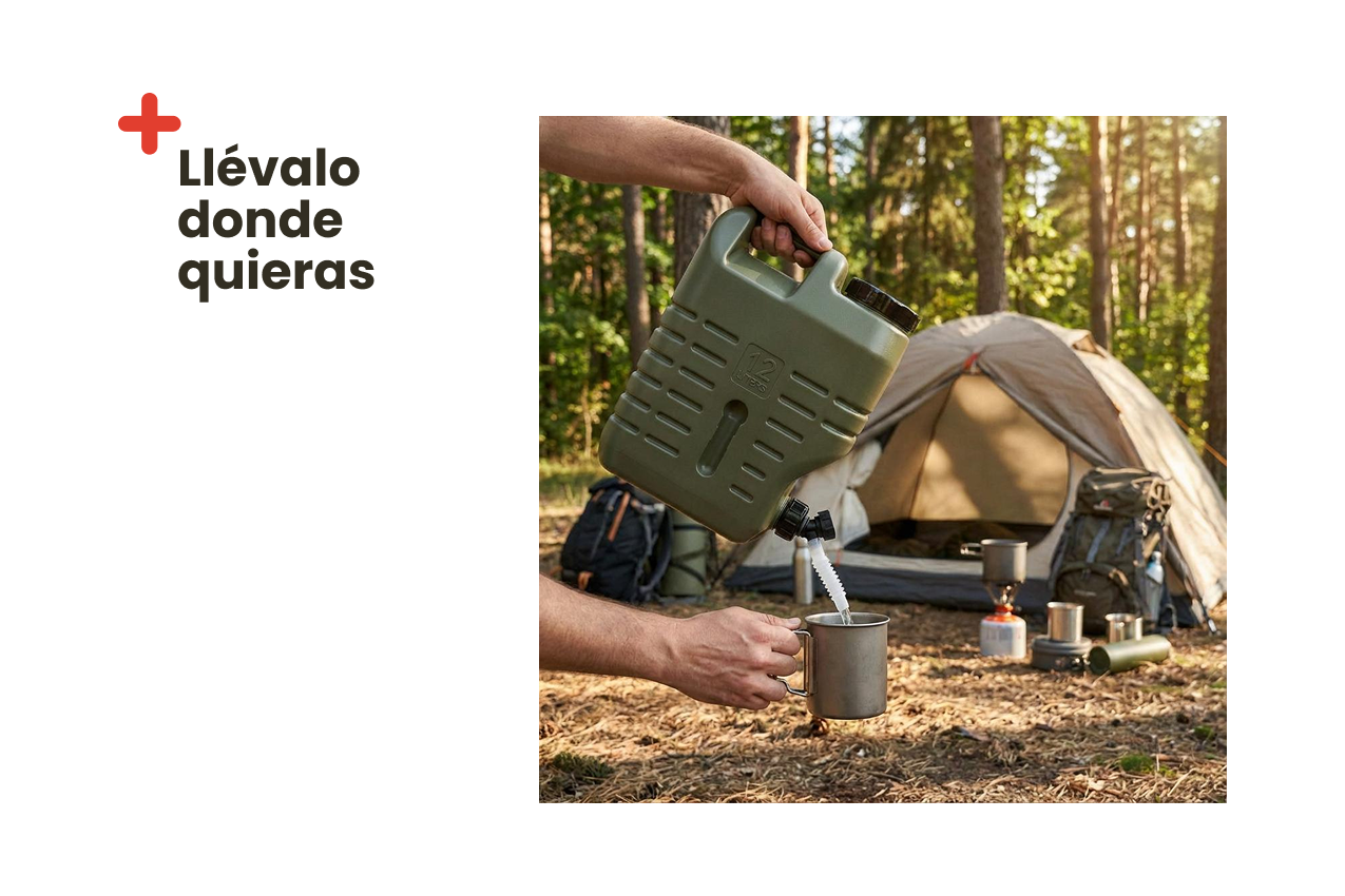 Depósito de Agua Portátil 12L Inuitz