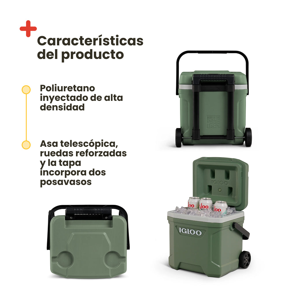 Nevera Portatil Igloo Latitude 16 Roller Ecocool