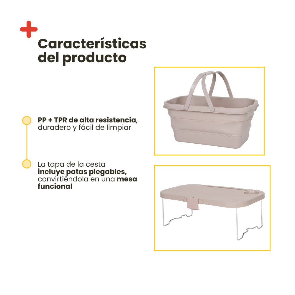 Foldable transport basket