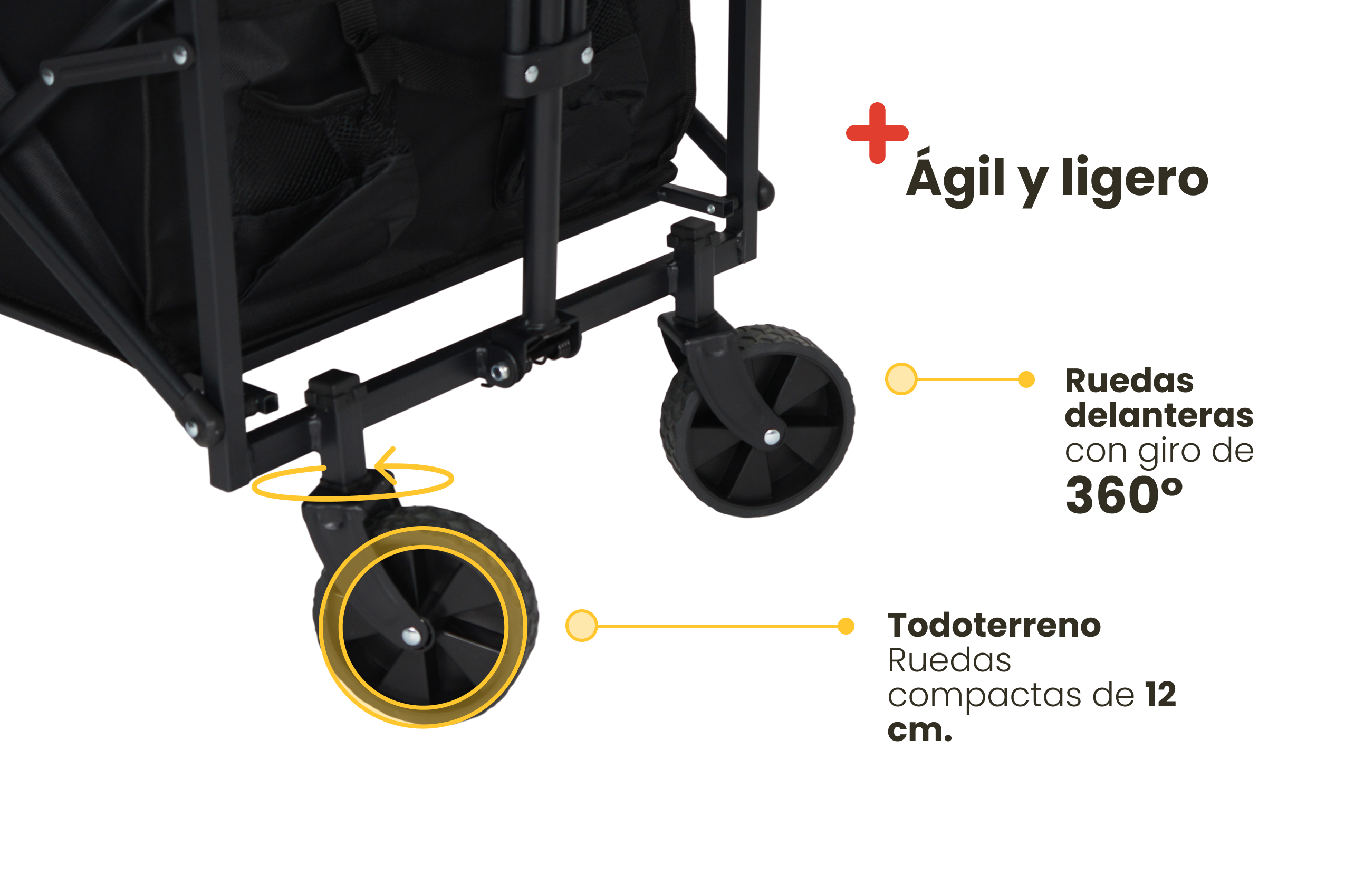 60L folding transport cart