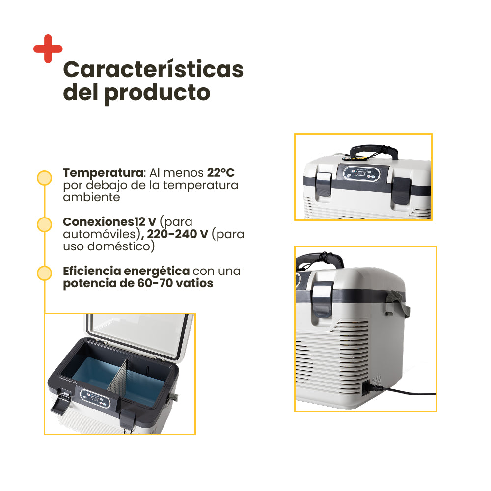 Réfrigérateur thermoélectrique portable Inuitz 19 litres 12/220 V