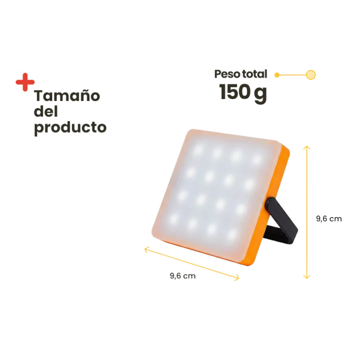 Luz LED con panel solar