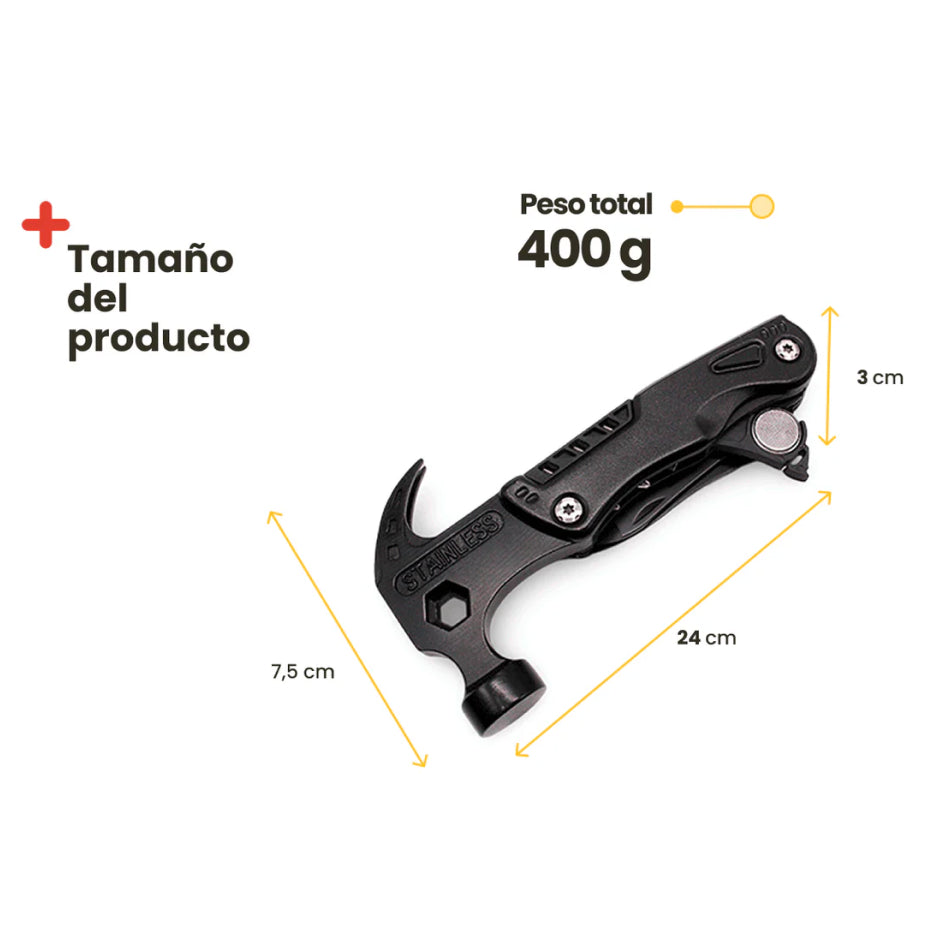 Multiherramienta de Camping portátil 12 en 1