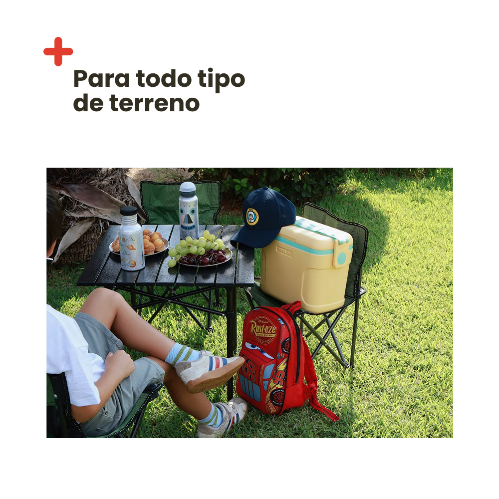 Set de Mesa y 4 Sillas Plegables de Camping