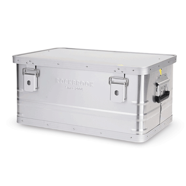 Caja de almacenamiento gris. 50L