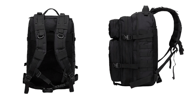mochila estilo militar para gym 56 litros negra