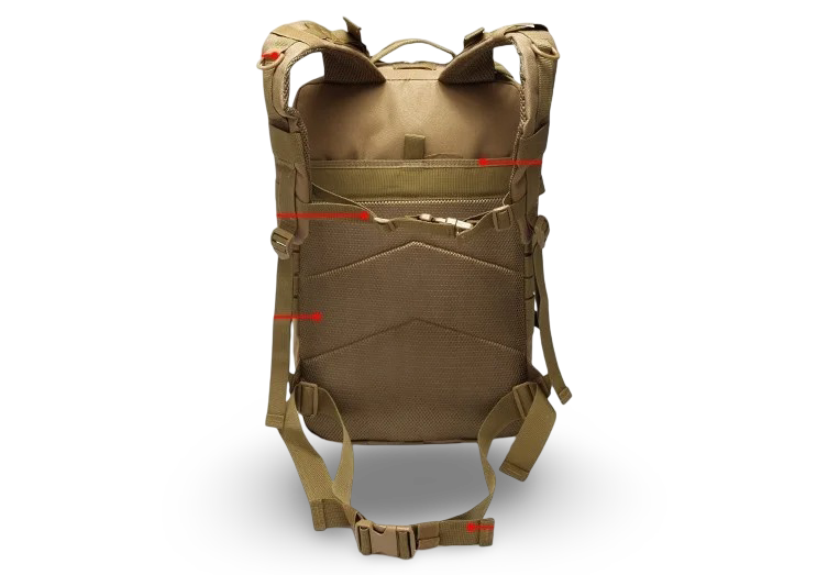 mochila militar inuitz 56 litros beige