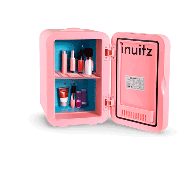 nevera cosmeticos rosa producto