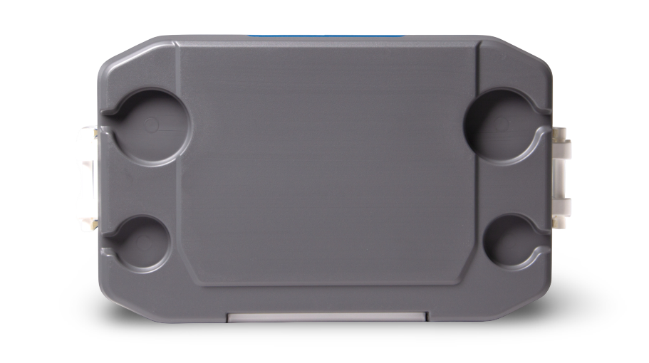 nevera portatil igloo 49 litros azul posavasos
