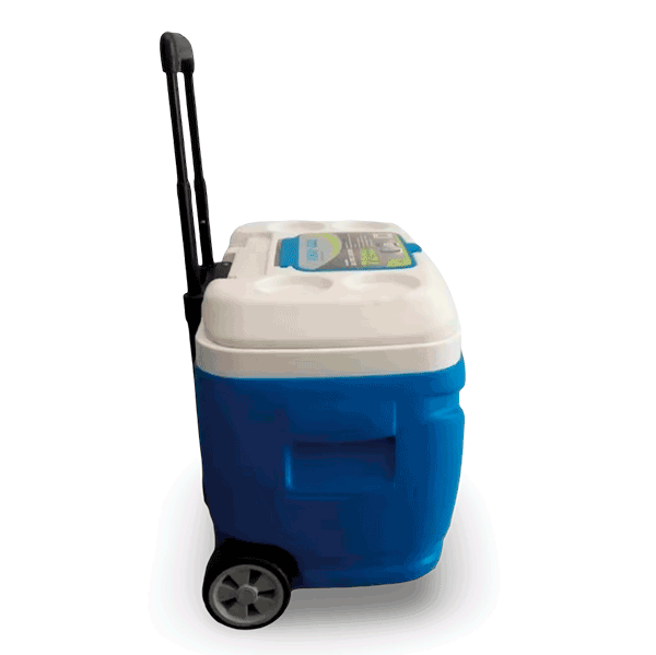 nevera portatil con rueda pinnacle 30l lateral