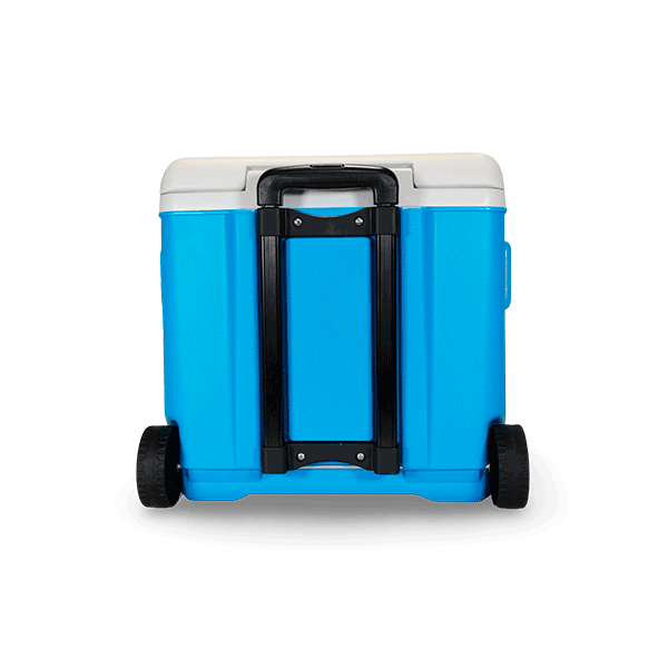 nevera portatil con ruedas inuitz 30 litros azul asa