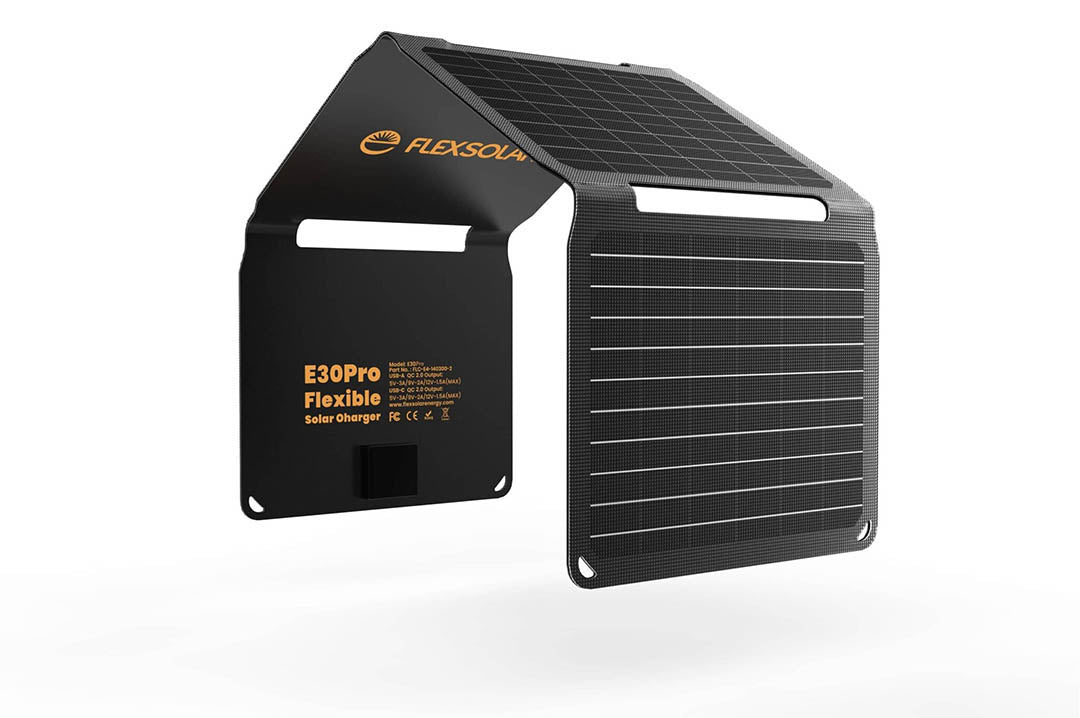 placa solar plegable negra inuitz