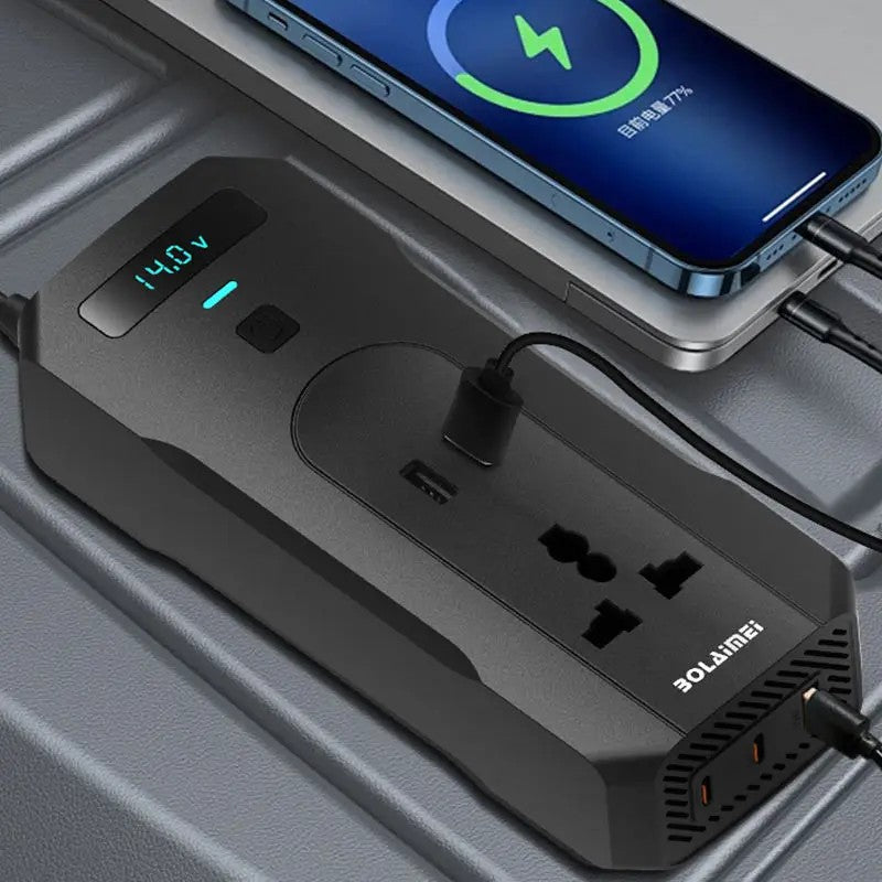 Inversor de Corriente 12V a 220V 200W para Coche Inuitz