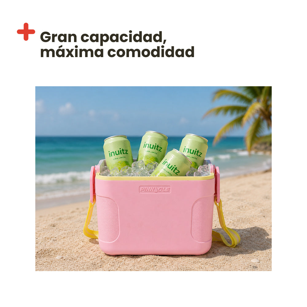 Nevera Portatil Retro Rosa 8L
