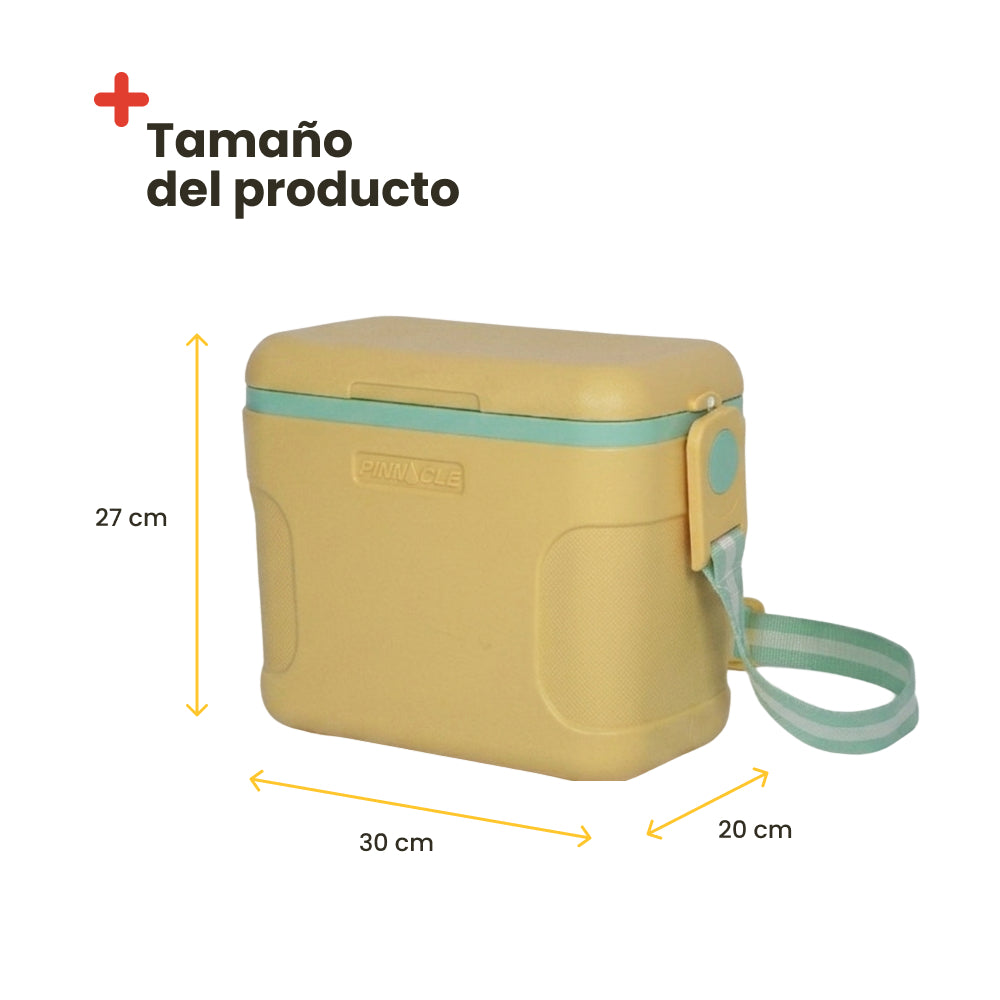Nevera Portatil Retro Amarilla 8L