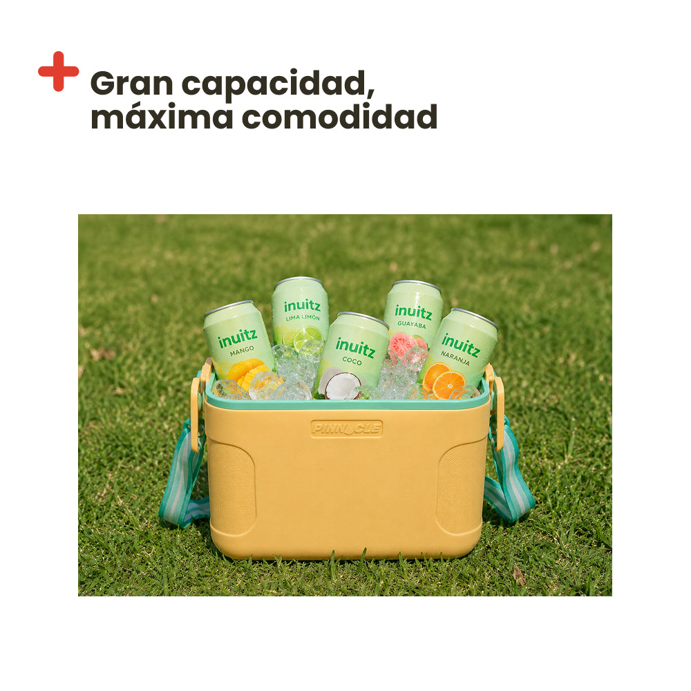 Nevera Portatil Retro Amarilla 8L