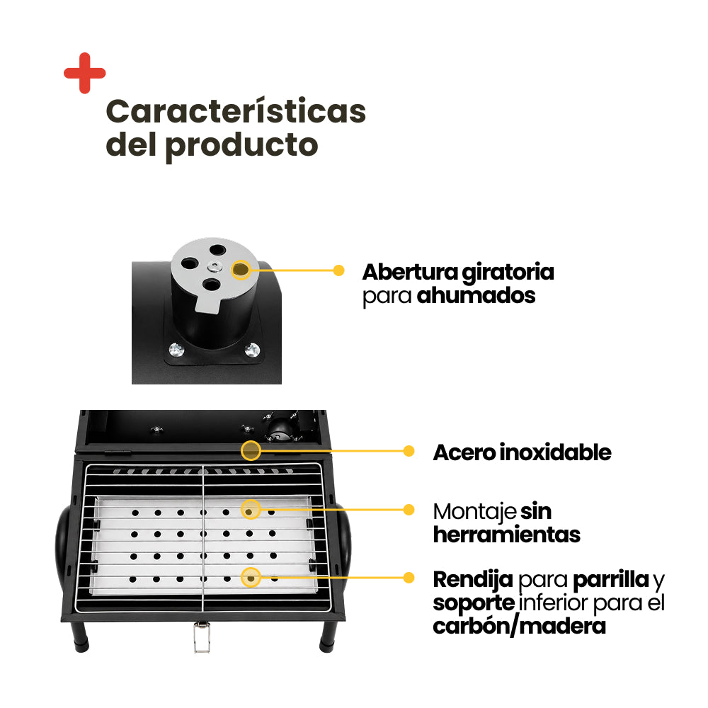 Barbecue portable de type fumeur