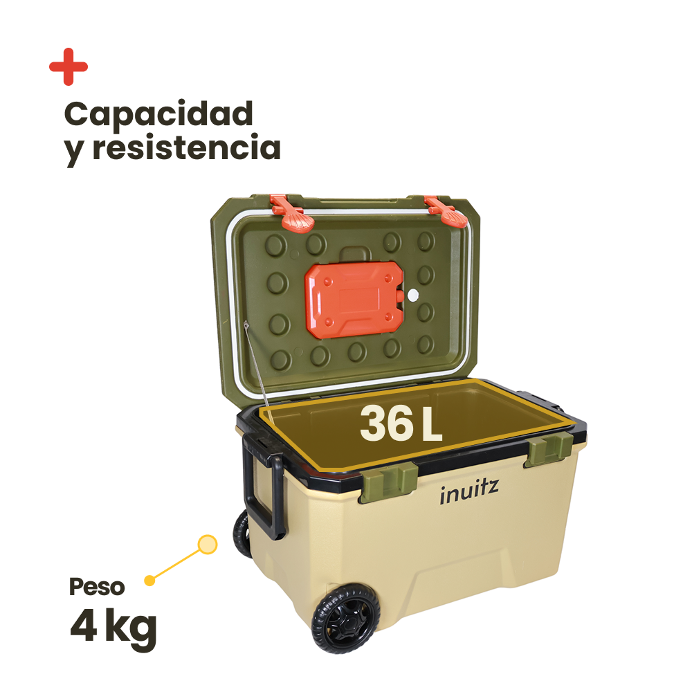 Portable Refrigerator with Wheels INUITZ Explorer 36 Liters Roller