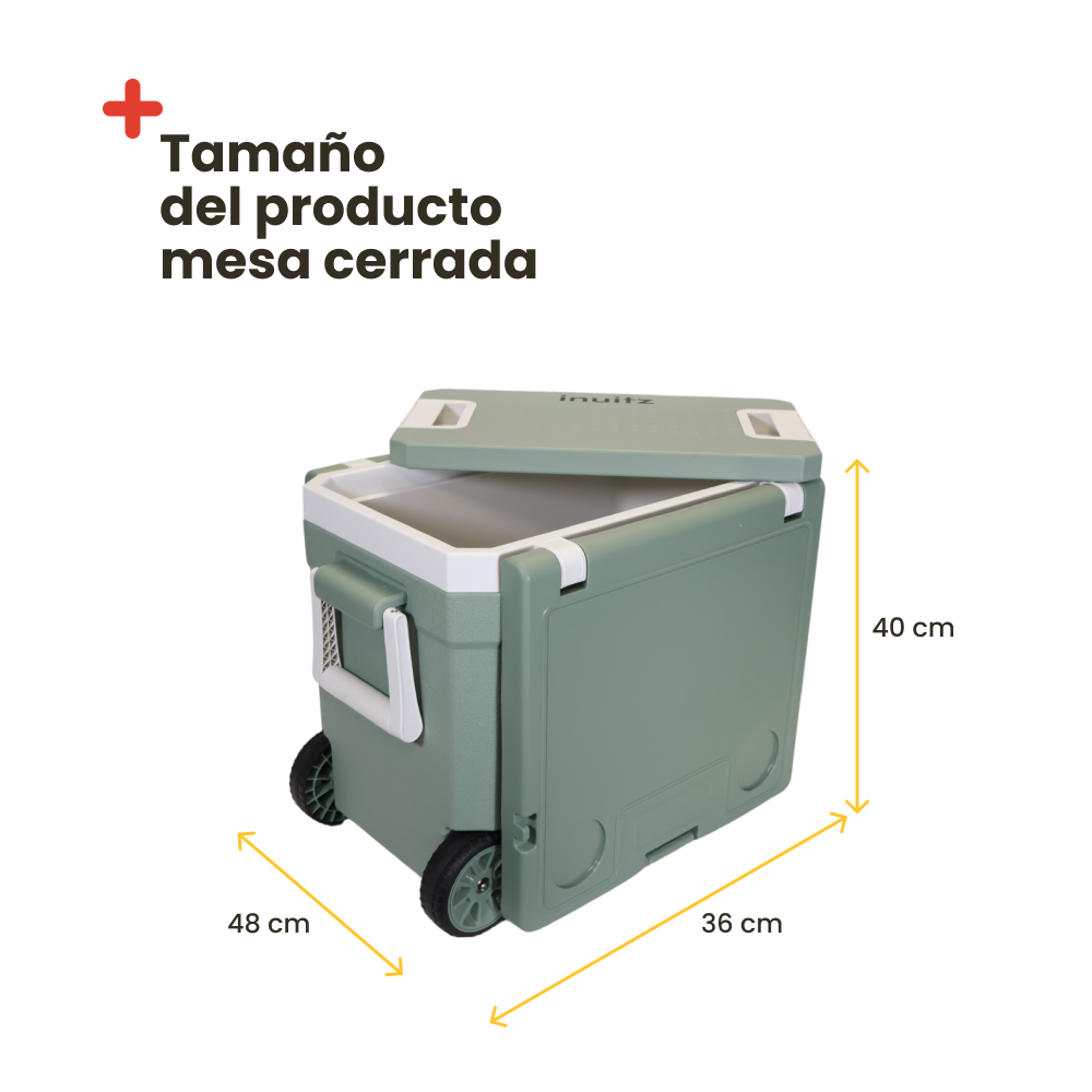 INUITZ Picnic Portable Cooler with Wheels 30 Liters