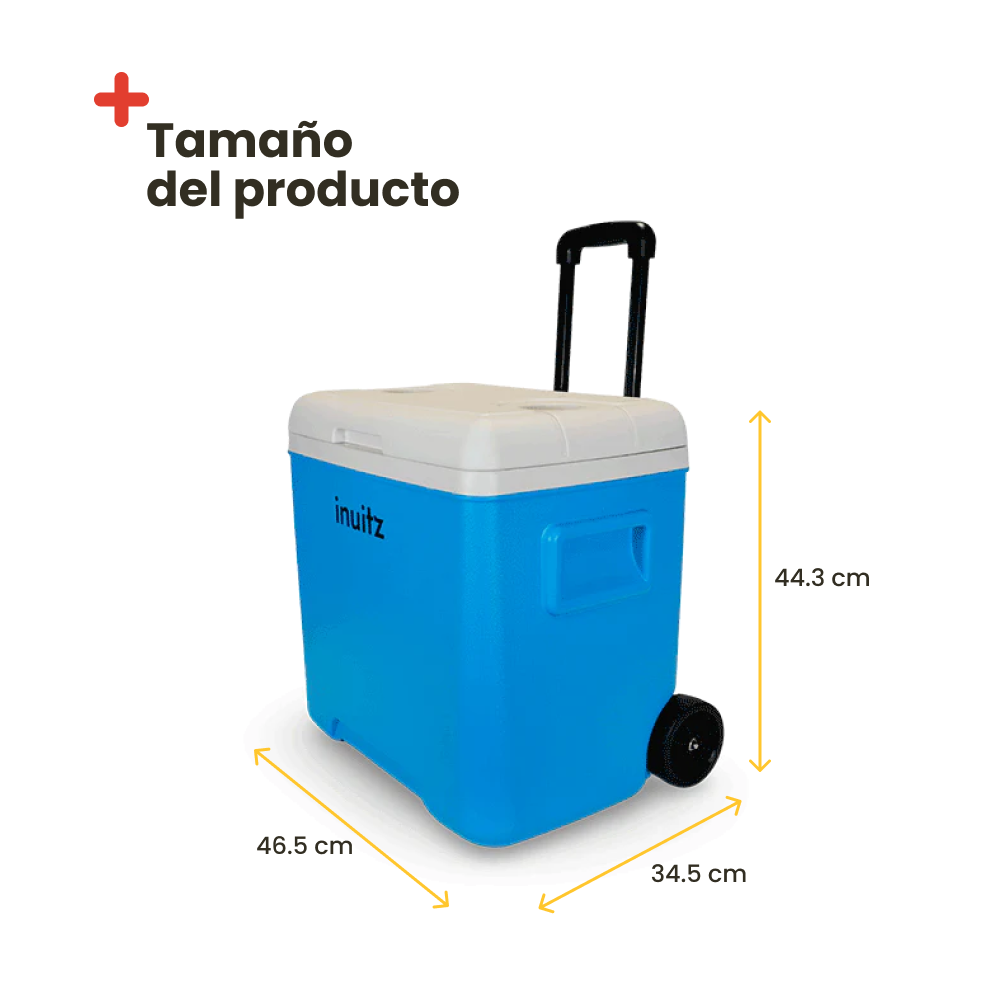 Nevera Portátil con Ruedas INUITZ Island Roller 30 Litros Azul