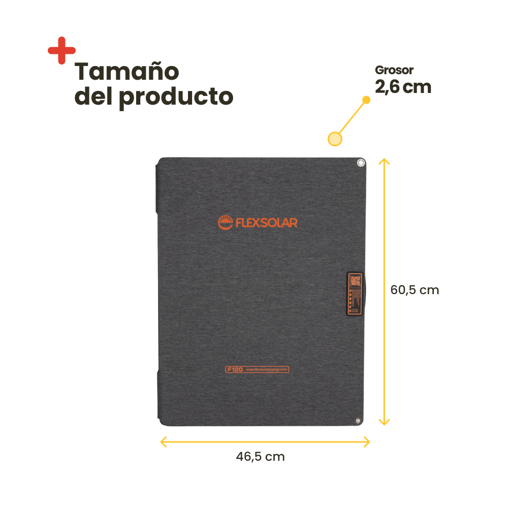Placa solar flexible 120W