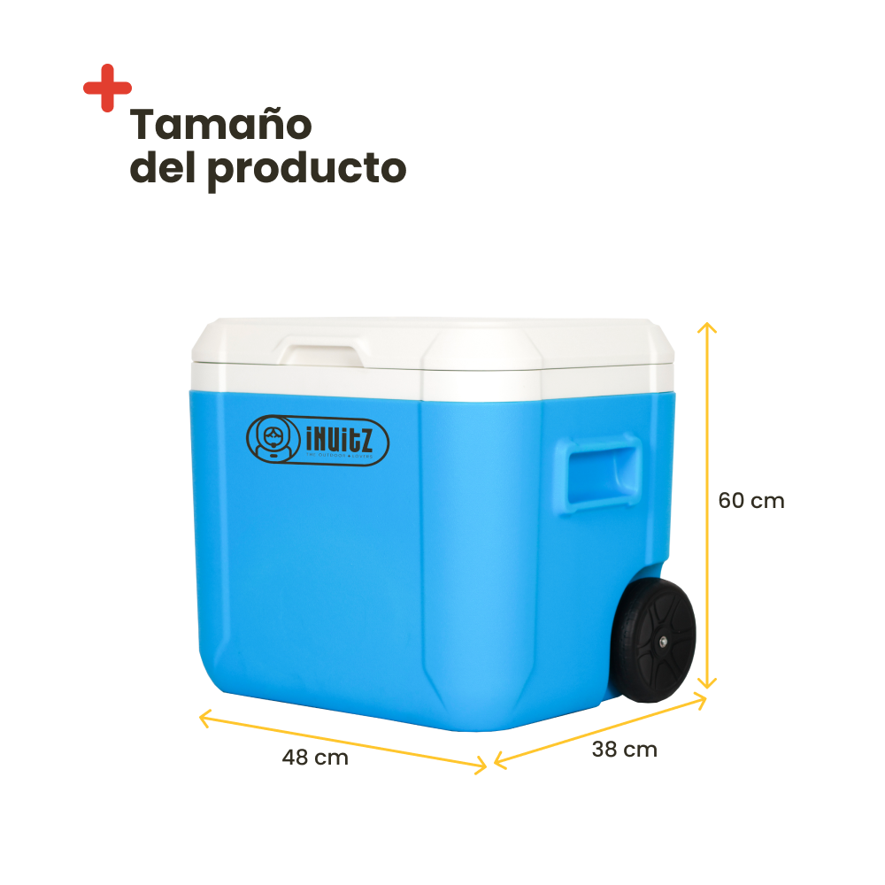 INUITZ Island Roller Portable Cooler 52 Liters