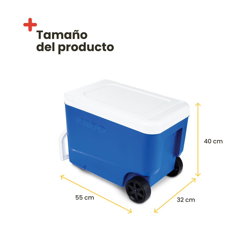 NEVERA PORTÁTIL IGLOO WHEELIE COOL 38 AZUL