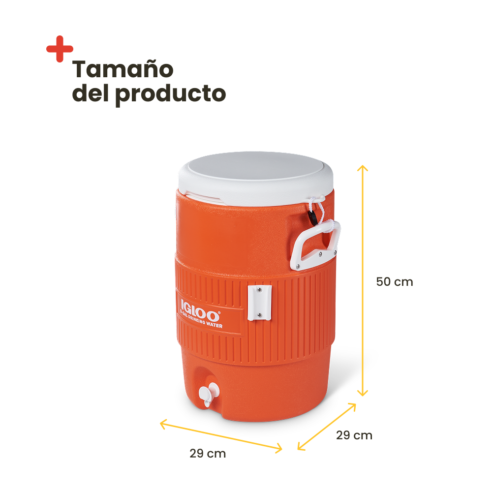 Termo IGLOO SEAT TOP 19L. Naranja