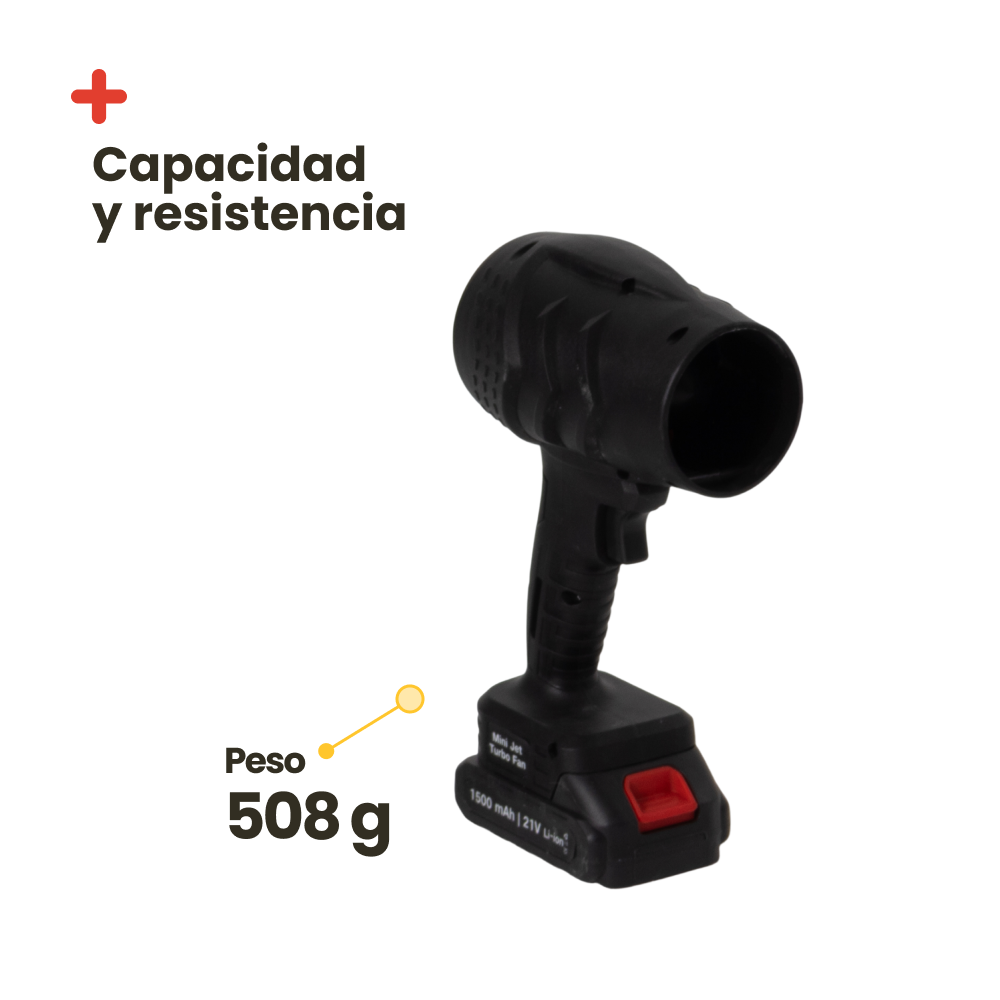 Souffleur/nettoyeur turbo pour camping. Noir