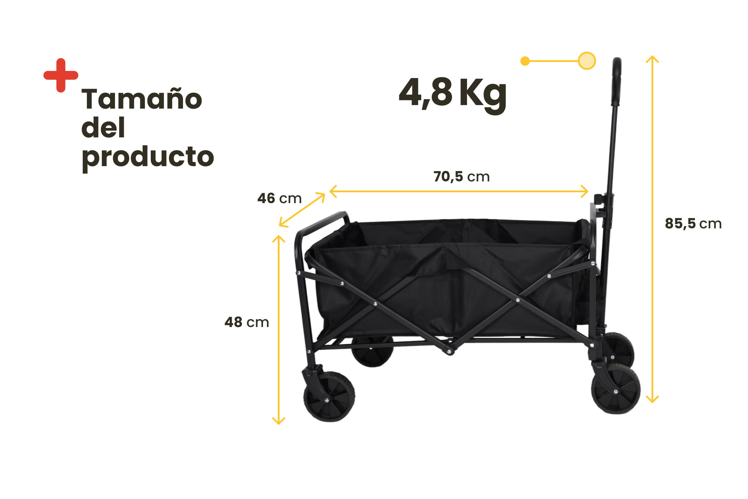 60L folding transport cart