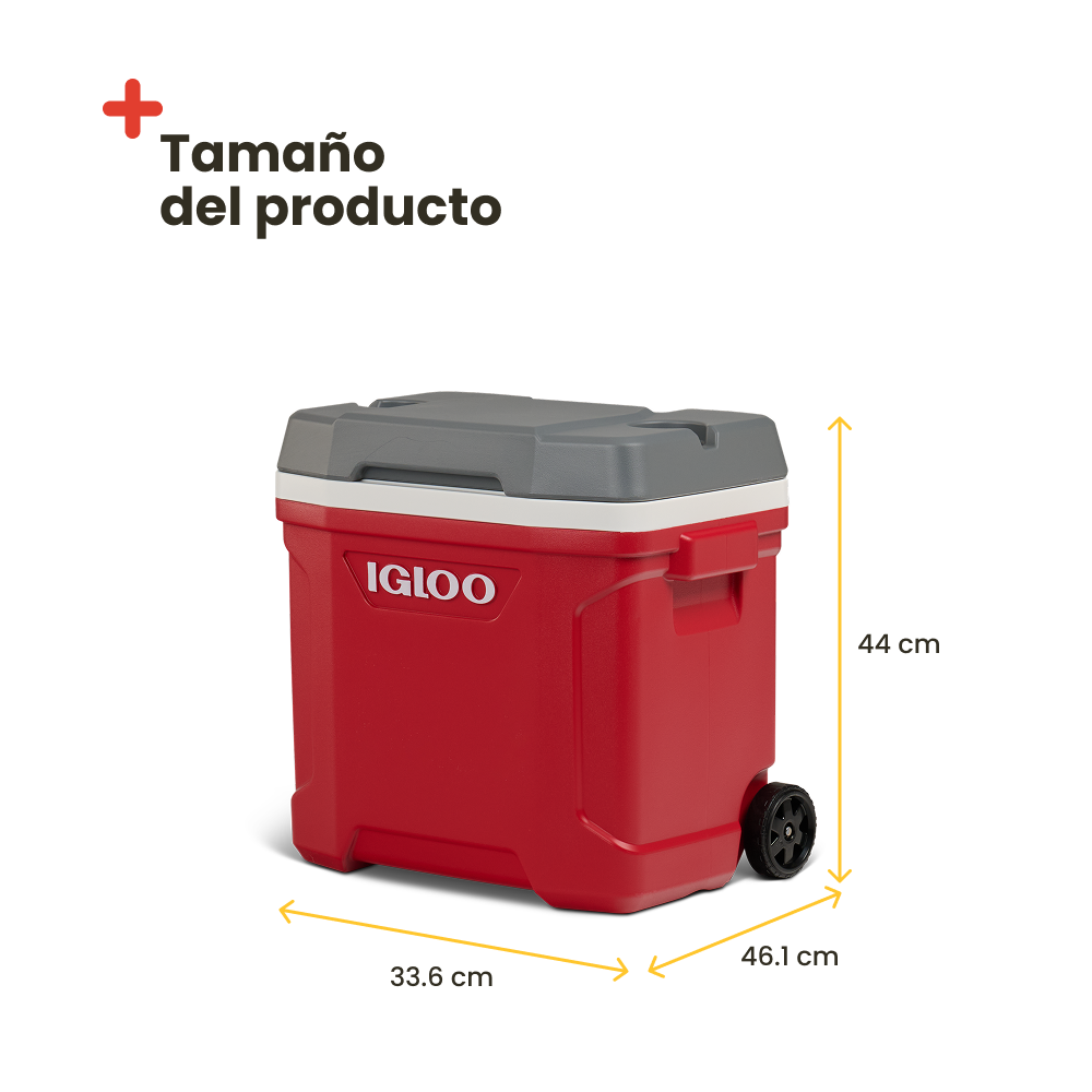 Nevera portátil Igloo Latitude 30 Roller - Rojo