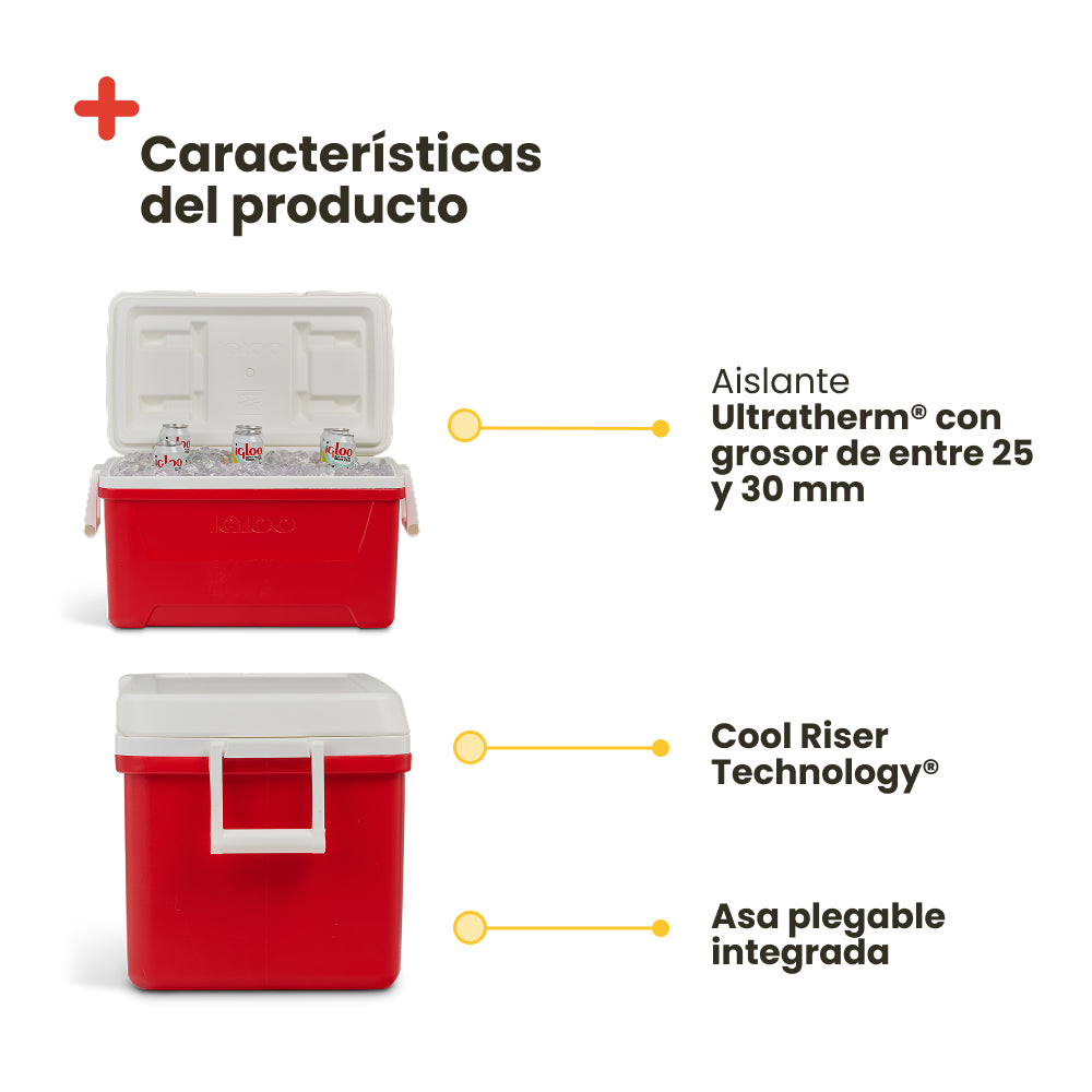 Réfrigérateur portable IGLOO LAGUNA 48, rouge