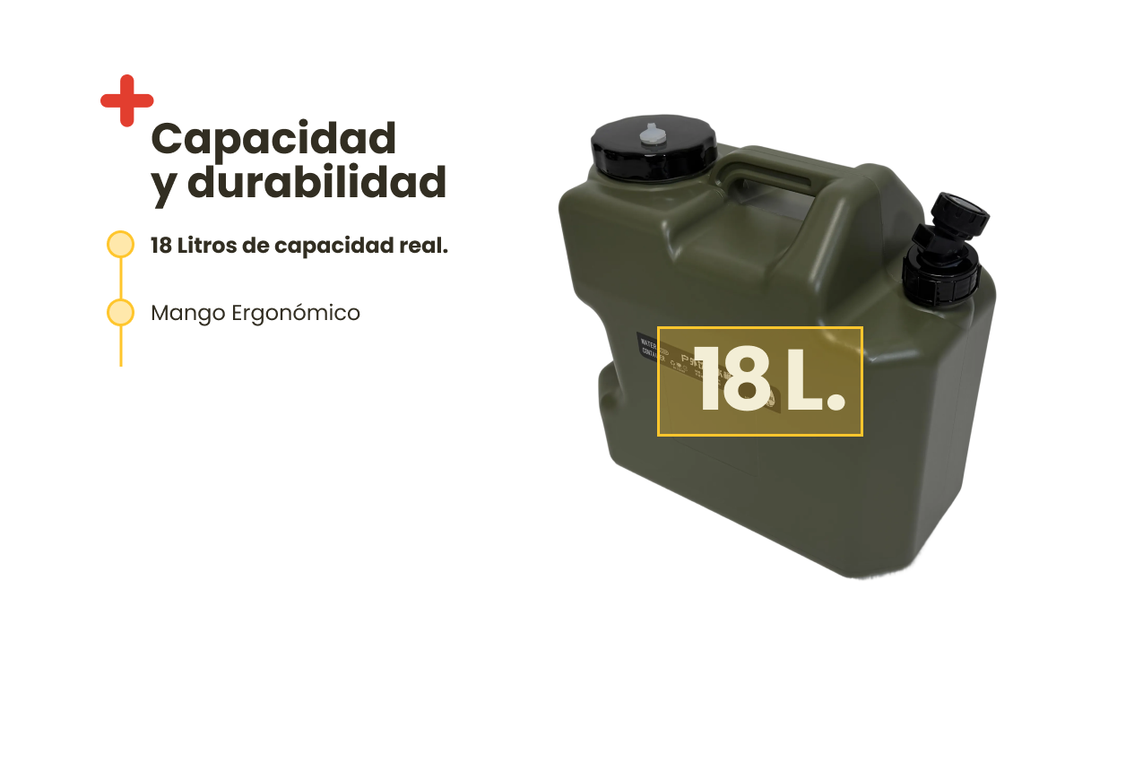 Depósito de Agua Portátil 18L Inuitz (Verde)