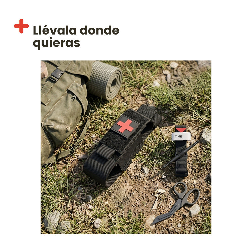 First Aid Tourniquet with Scissors and Case
