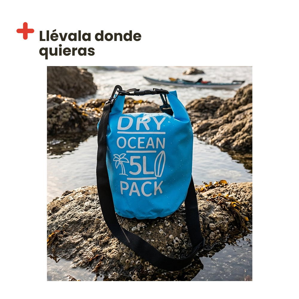 Sac étanche 5 L. Bleu