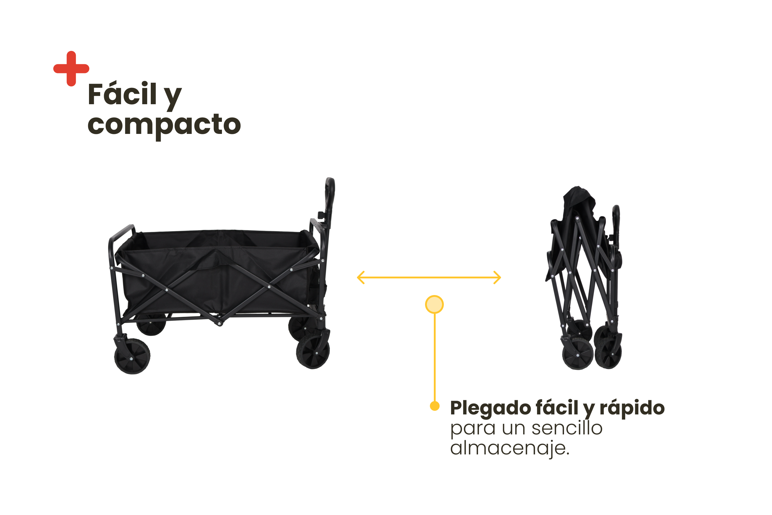 60L folding transport cart