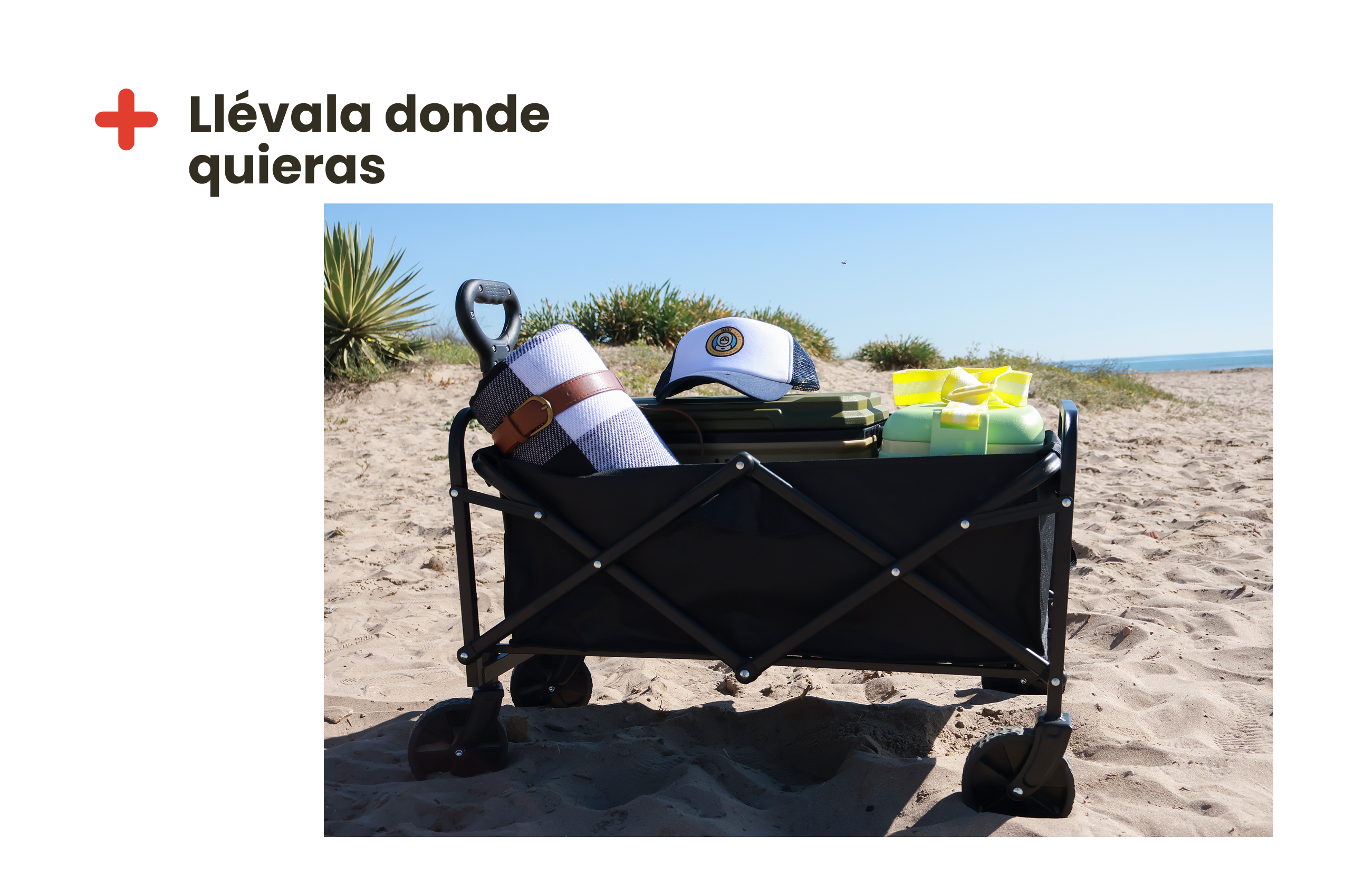 60L folding transport cart